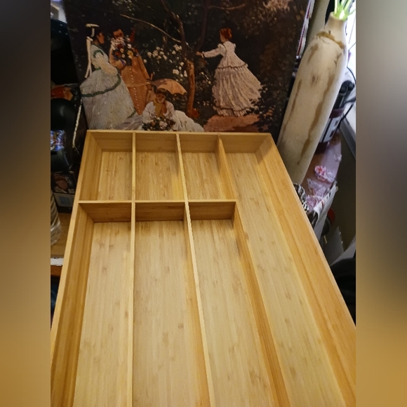IKEA VARIERA Large Flatware Cutlery Tray Kitchen Drawer Organizer Bamboo ๐ฑ - Picture 5 of 7